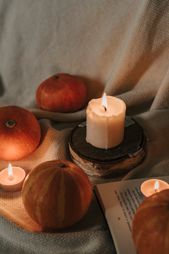 services-img Warm autumnal scene with pumpkins, candles, and rustic elements, perfect for cozy fall vibes.
